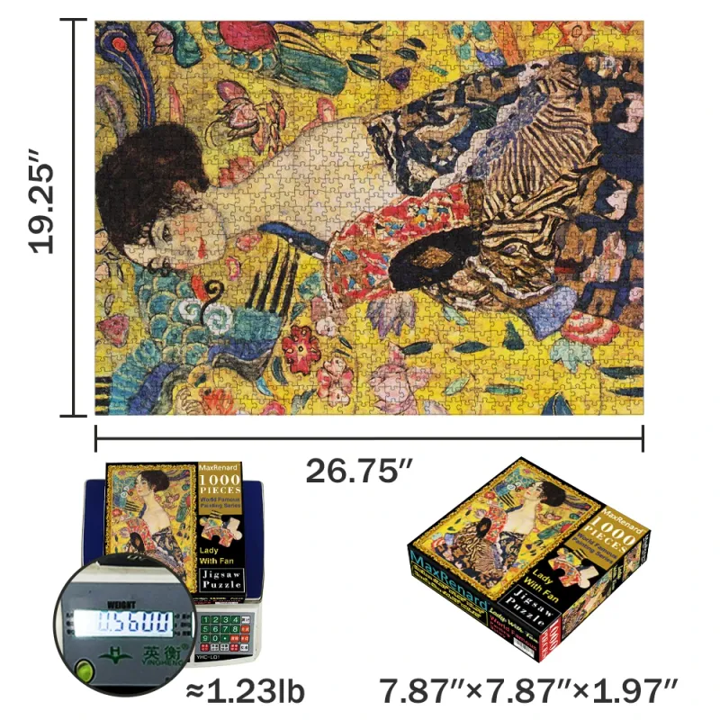 Klimt Lady With Fan 1000pc Puzzle 2