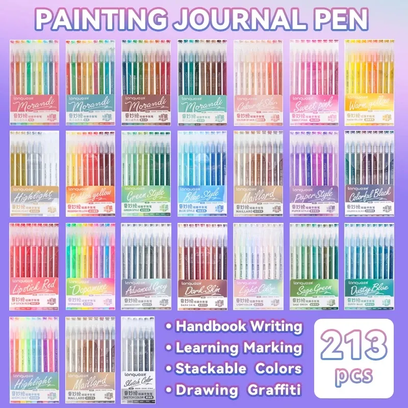 9pcs Brush Marker Pens Set 1