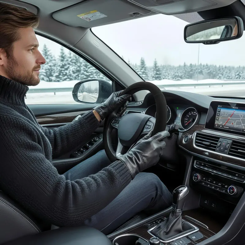 38cm Heated Steering Wheel Cover 3