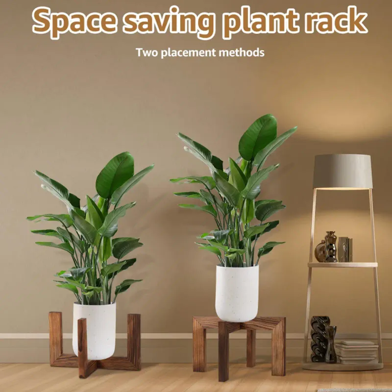 Minimalist Wooden Plant Stand 6