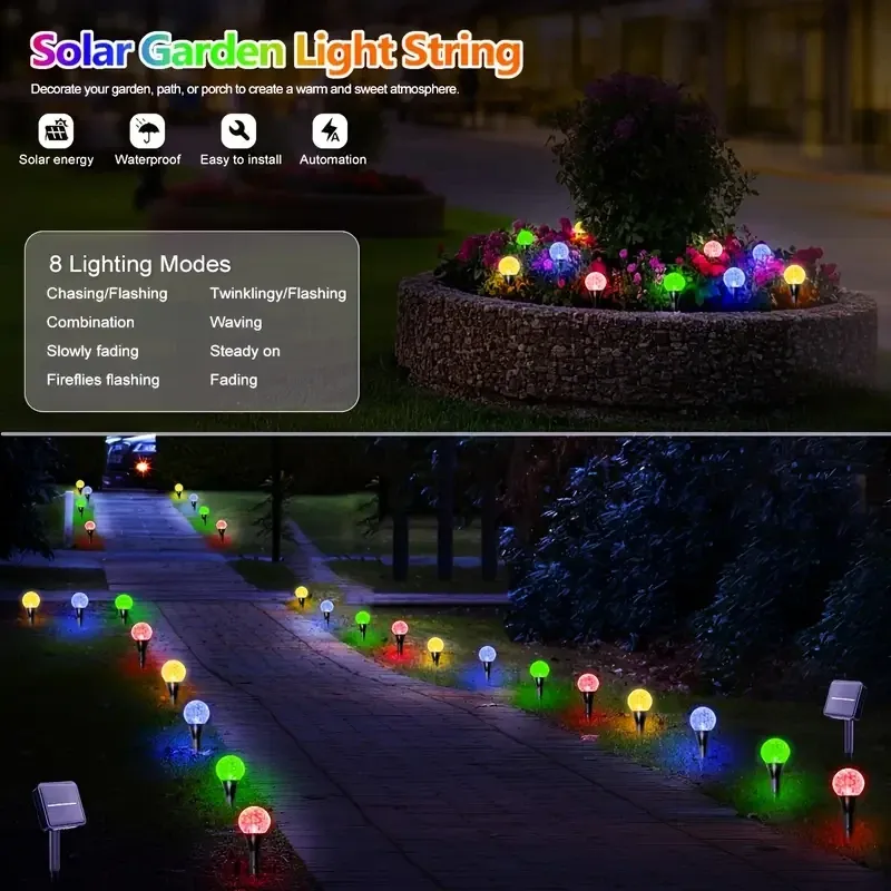 Solar Bubble Ball String Lights 5