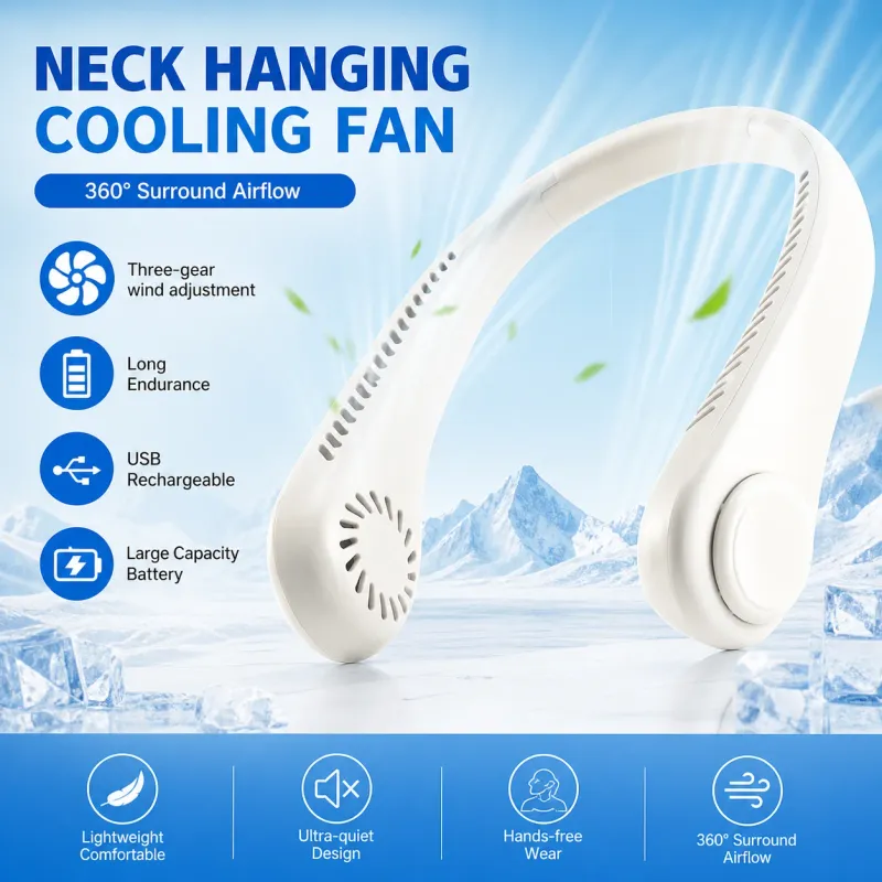Bladeless Neck Fan Rechargeable 4