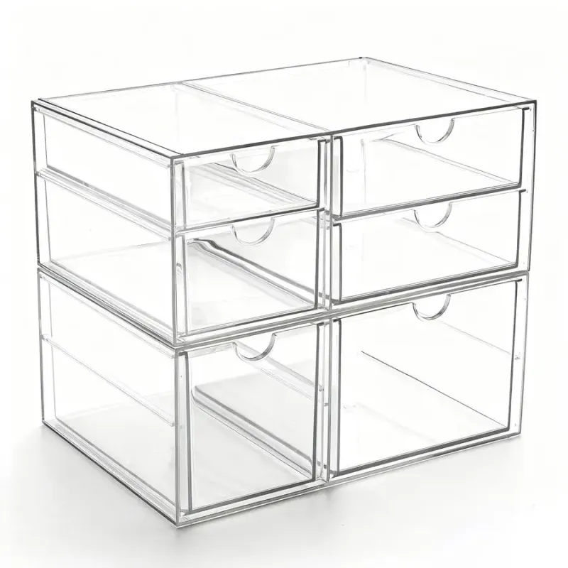 6-Drawer Acrylic Organizer Set (2-Pack) 1