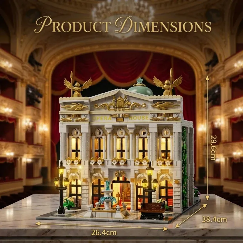 Opera House Lighting Building Set 4490PCS 6
