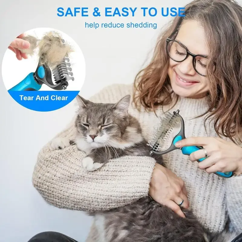 2-in-1 Pet Deshedding Brush 6