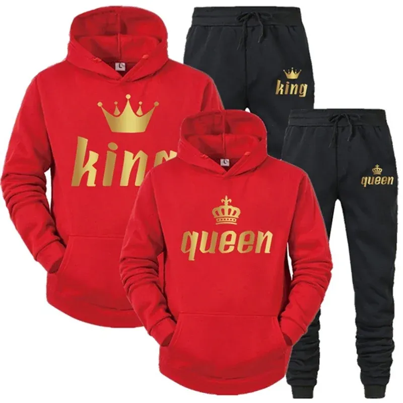 King & Queen Matching Couple Tracksuit 5