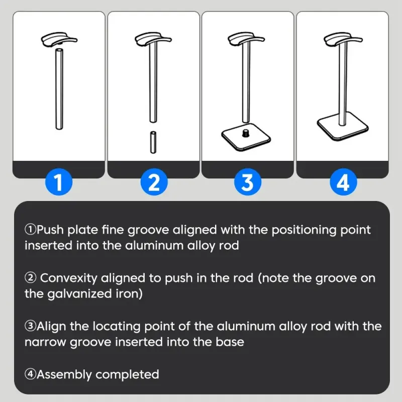Aluminum Alloy Headphone Stand 6