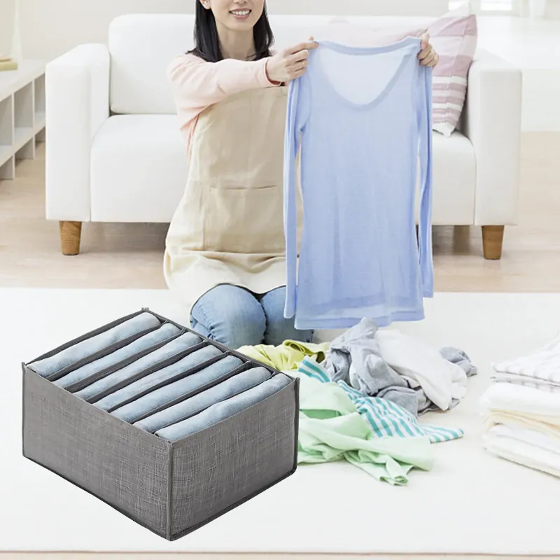 Foldable Jeans Compartment Clothes Organizer Box 2