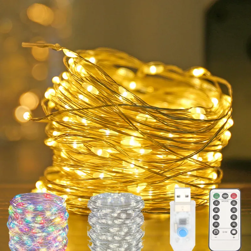 LED Fairy String Lights USB Remote 1
