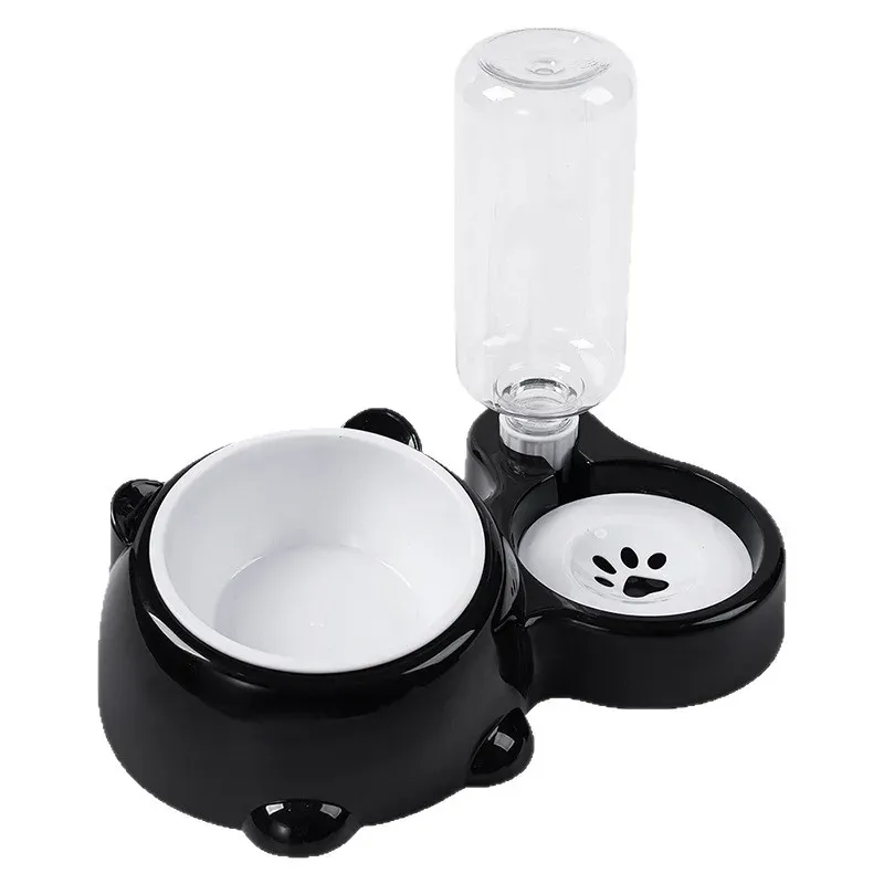 2-in-1 Tilted Elevated Pet Water & Food Bowl 6
