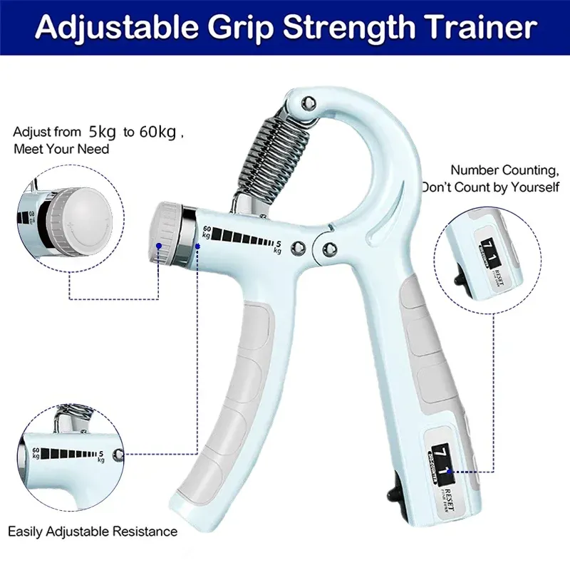 Hand Grip Strengthener & Finger Exerciser 3