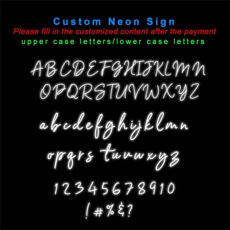 Custom Neon Name Sign for Kids 3