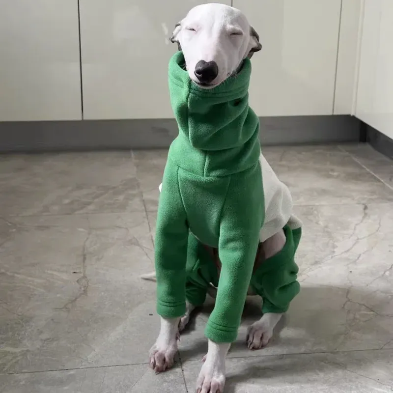 Yellow Fleece Dog Winter Sweatshirt 4