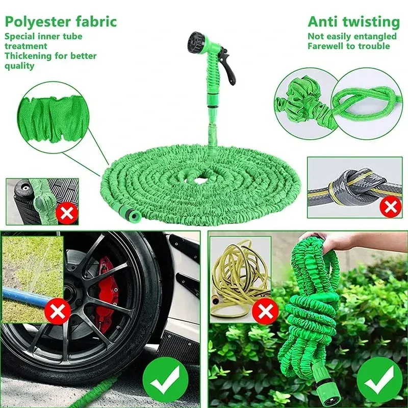 Expandable Magic Water Hose with Spray Nozzle 5