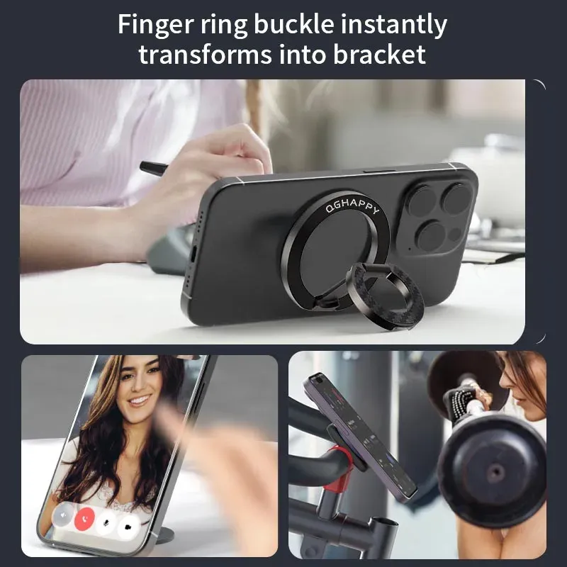 Magnetic Phone Ring Holder with Kickstand 5