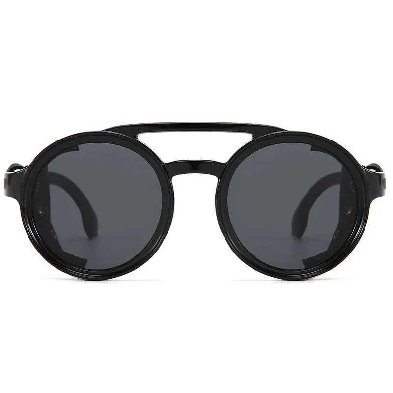 Retro Steampunk Round UV400 Sunglasses 6