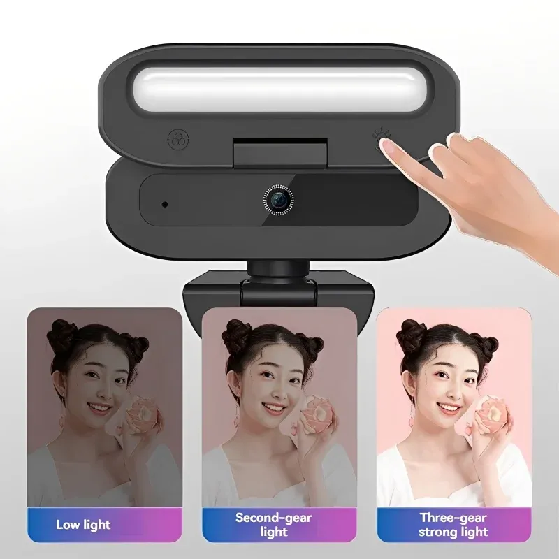 Lenovo 4K Webcam with Fill Light 5