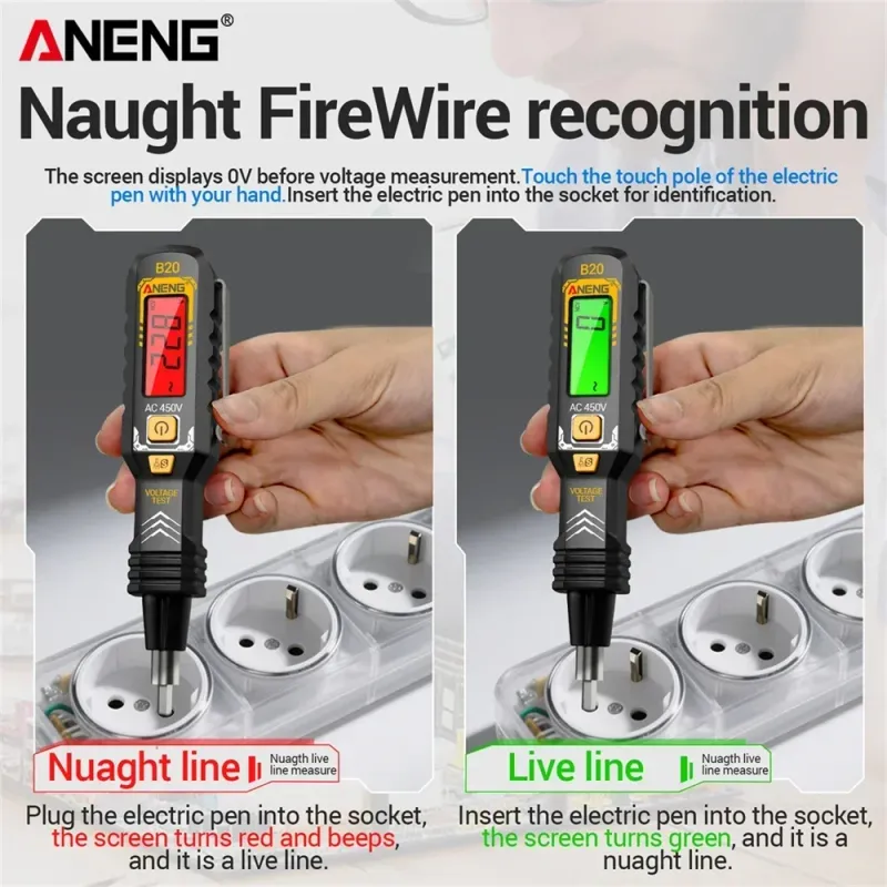 ANENG B20 Voltage Tester Screwdriver Pen 4