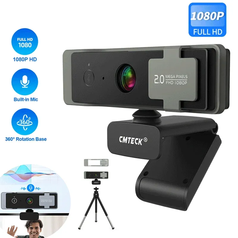 4K HD Webcam with Mic & Tripod 1