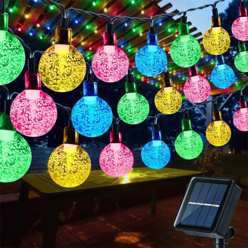 Solar Globe String Lights Outdoor 1