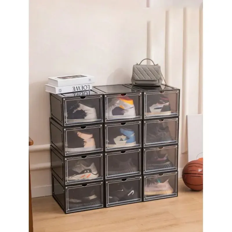 Clear Stackable Shoe Boxes 1