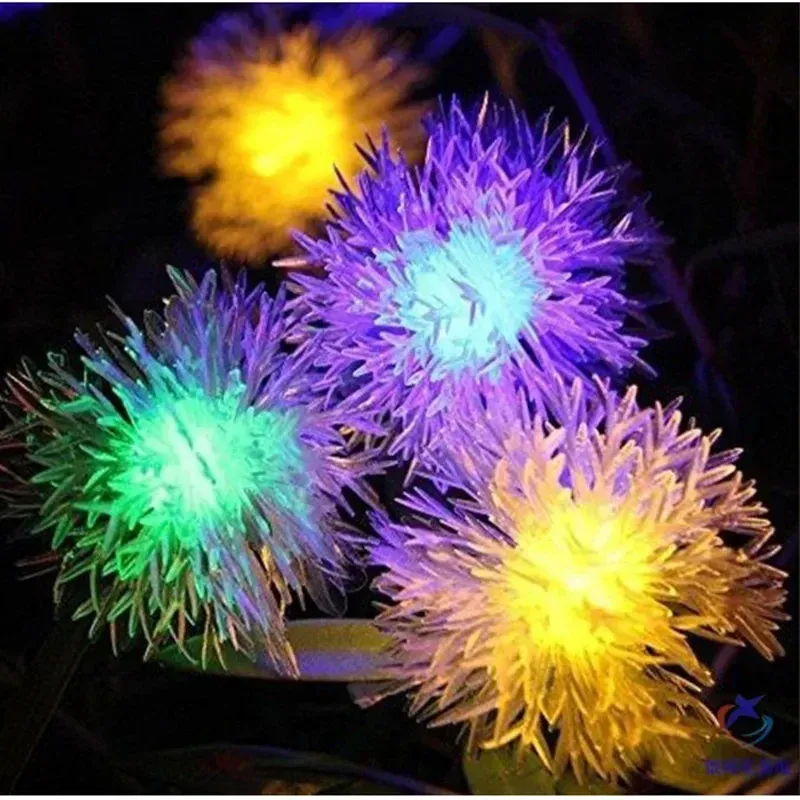 Solar Puffer Ball String Lights - 100 LED 4