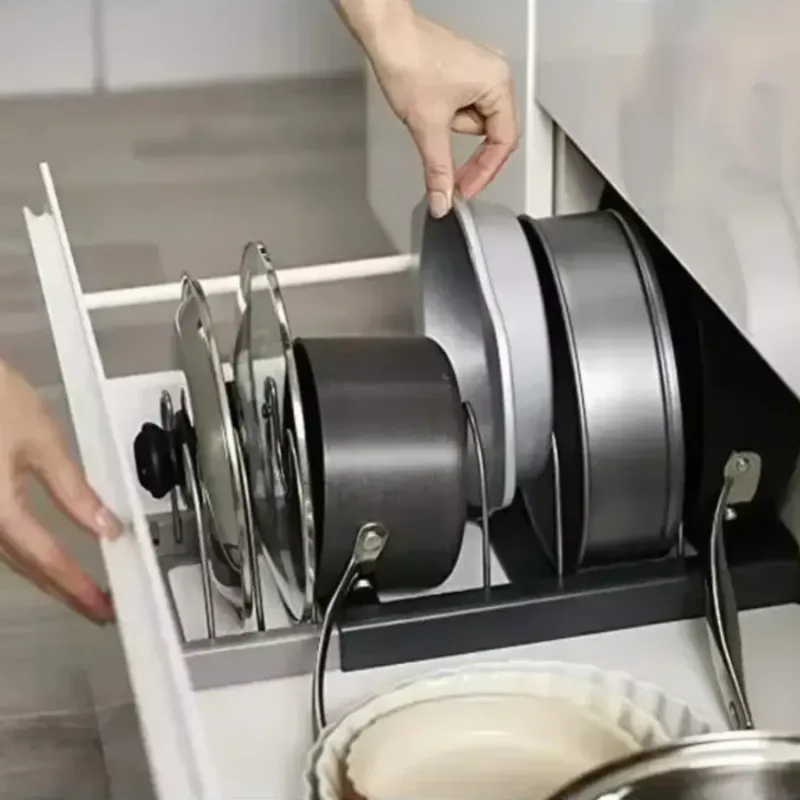 Expandable Pot Pan Organizer Rack 3