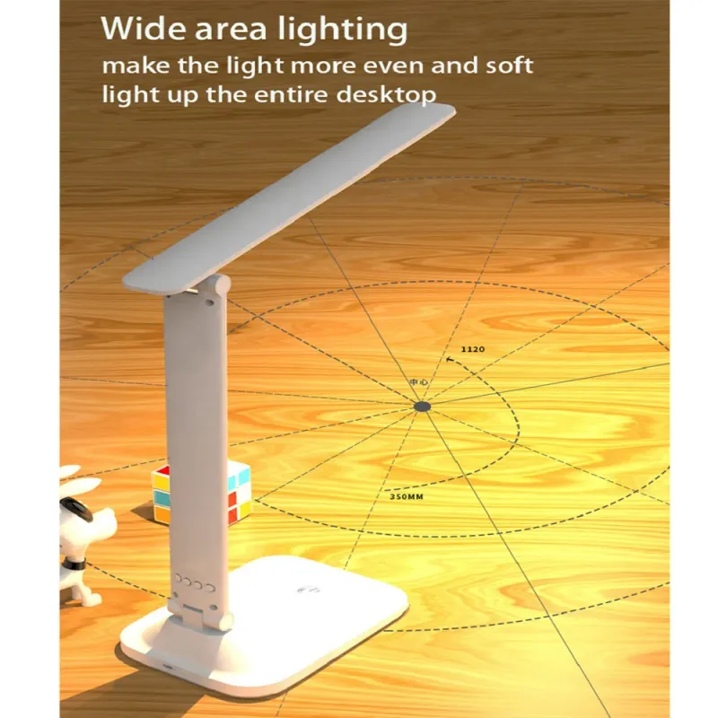 Foldable LED Desk Lamp with Alarm Clock 6