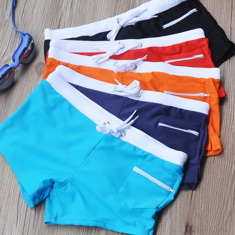 Men's Quick Dry Swim Trunks with Zipper Pocket 6