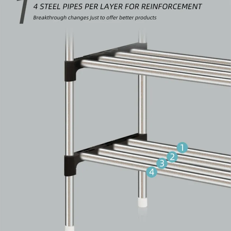 Stackable Narrow Shoe Rack Organizer 4