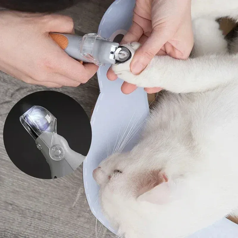 LED Light Pet Nail Clipper Scissors 4
