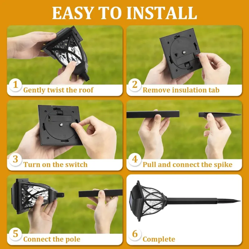 Solar LED Pathway Lights (8-Pack) 4