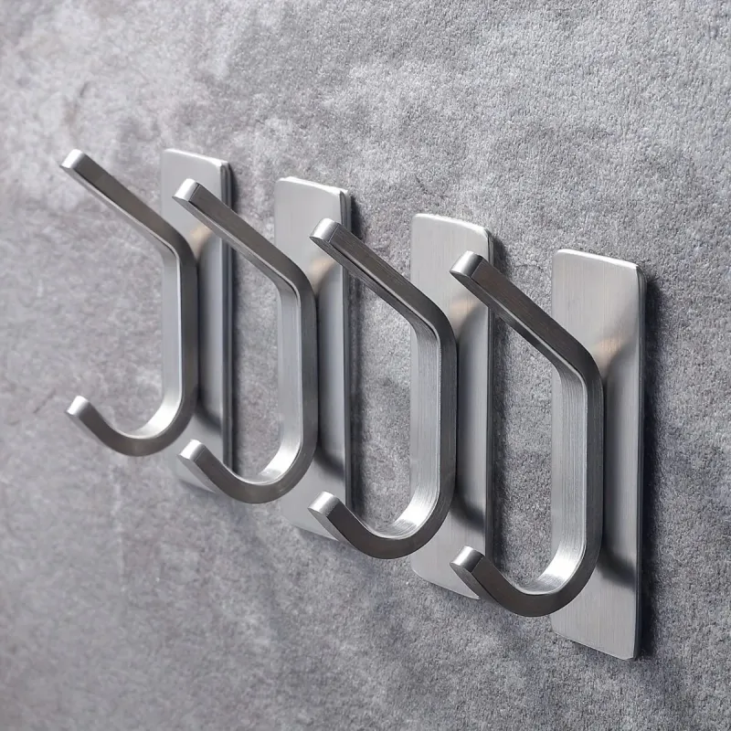 No Drill Adhesive Wall Hooks (4-Pack) 3
