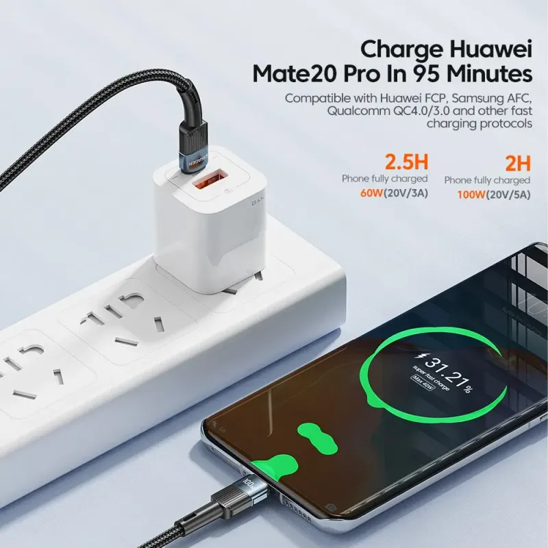 Essager 100W USB-C to USB-C PD Cable 2