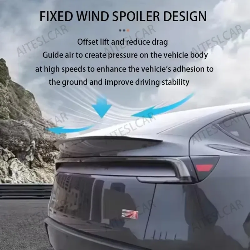 Tesla Model Y 2025 Carbon Fiber Spoiler 4