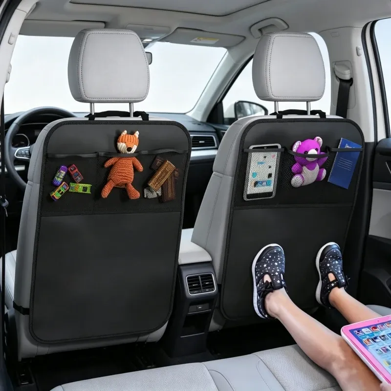 Car Seat Kick Protector & Organizer 1