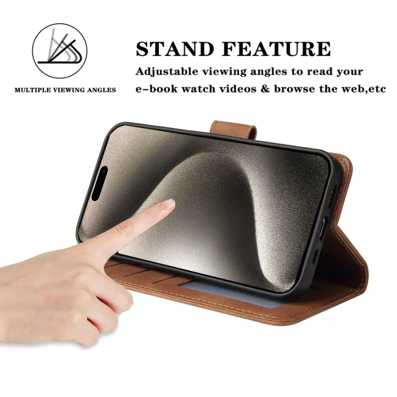 ZZXX Magnetic Flip Leather Wallet Case 4