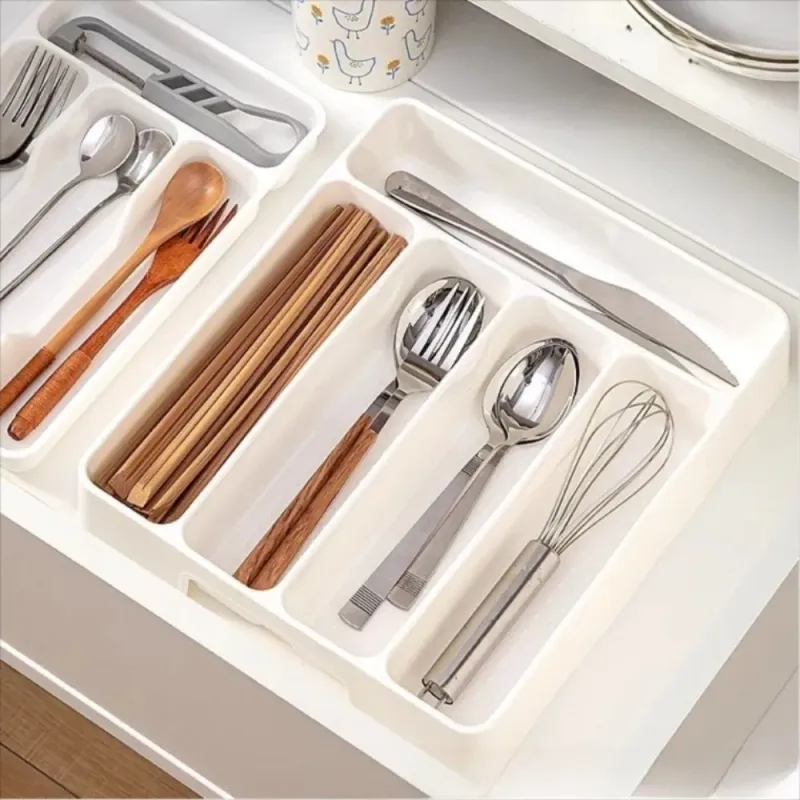 4-Compartment Cutlery Organizer Tray 2