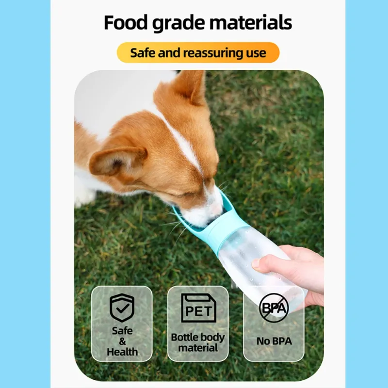 Portable Pet Water Bottle & Travel Bowl 6
