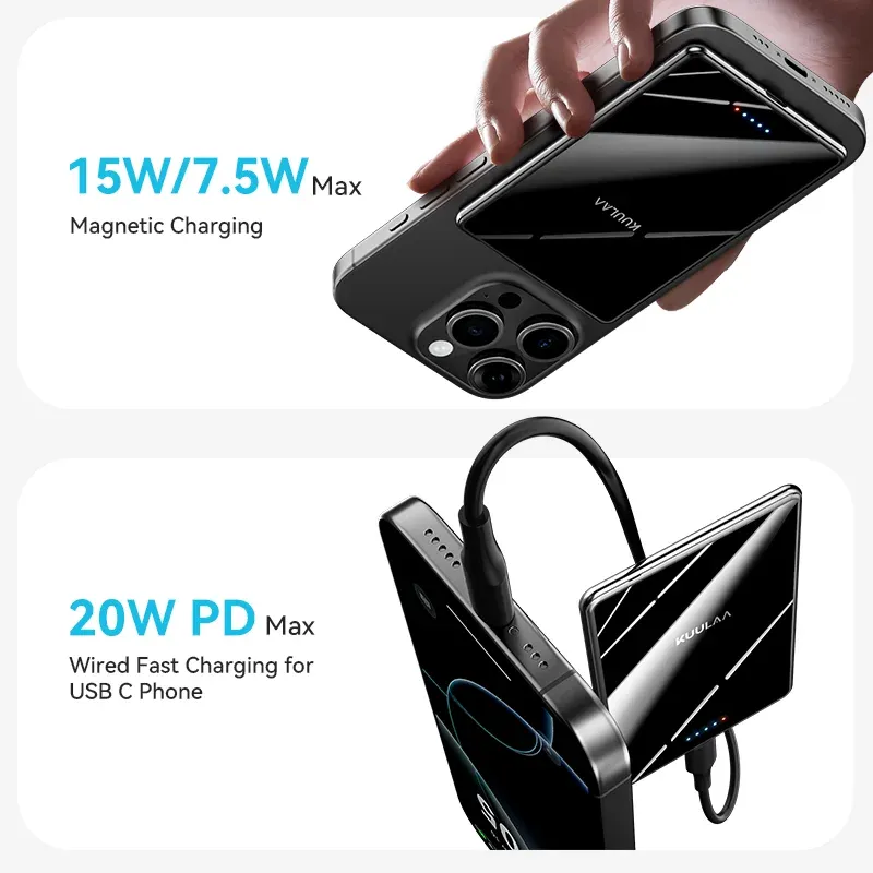 KUULAA Magnetic Power Bank 5000mAh 4