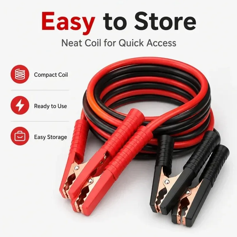 4M Heavy Duty Jumper Cables 4