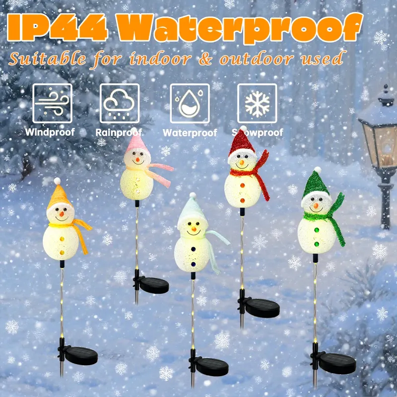 Snowman Solar LED Stake Lights 4