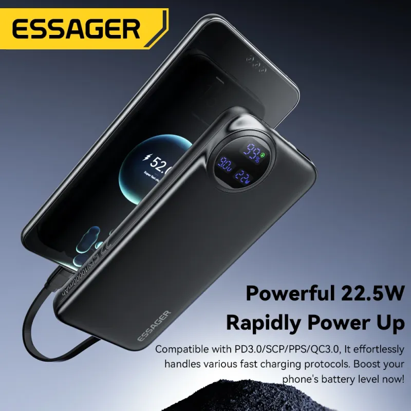 Essager 30000mAh 22.5W PD Power Bank 3