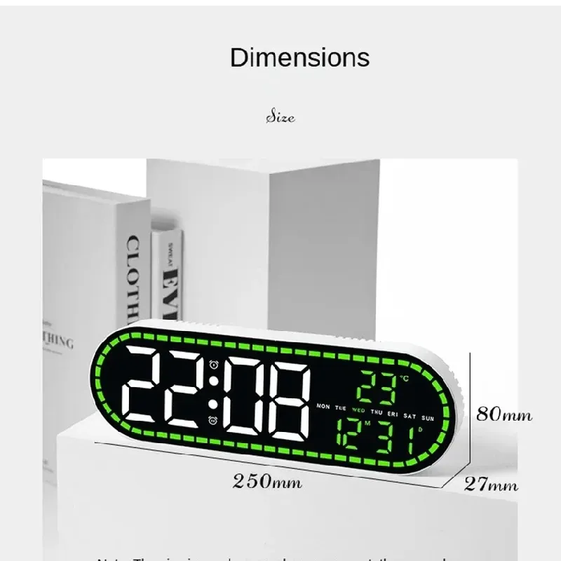 Large Digital Wall Clock 6