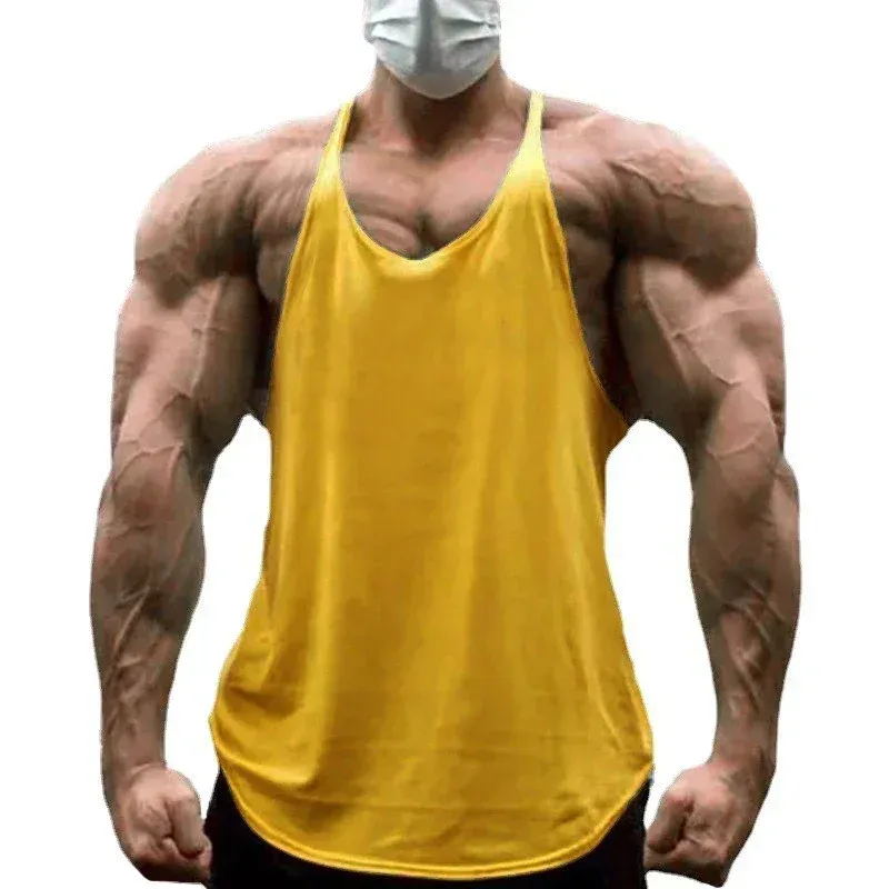 Men's Gym Muscle Tank Top Y-Back 4