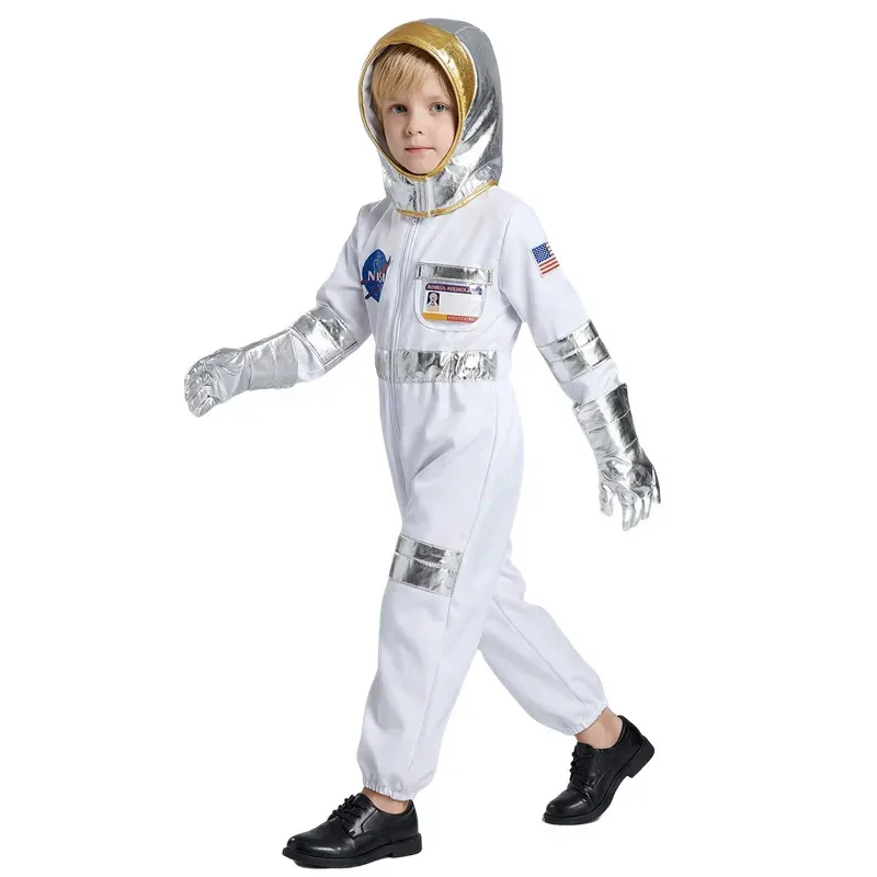 Kids Spaceman Astronaut Costume with Cap 3