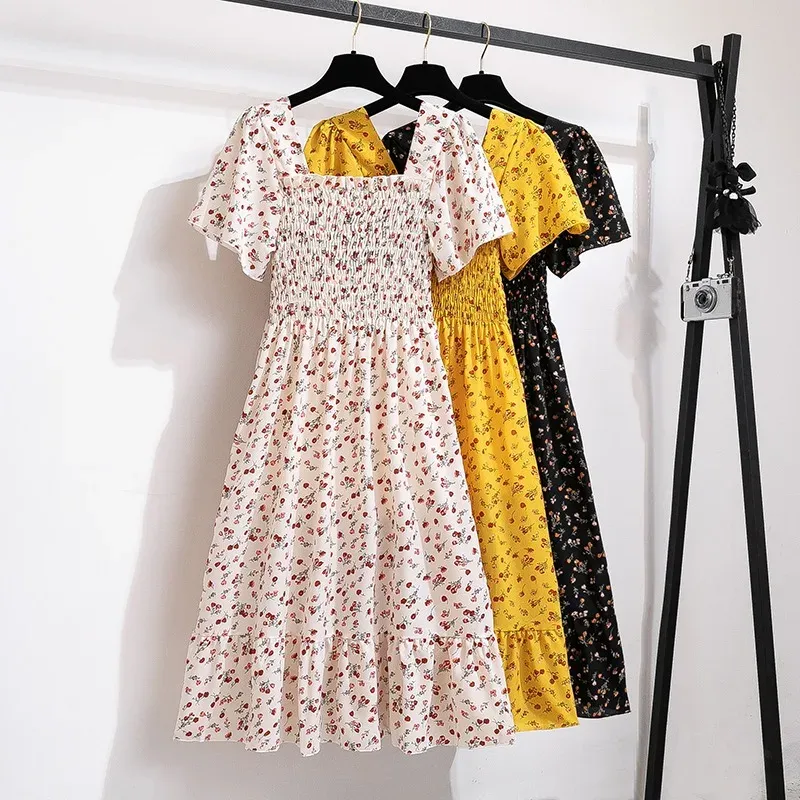 Chiffon Floral Midi Summer Dress 1