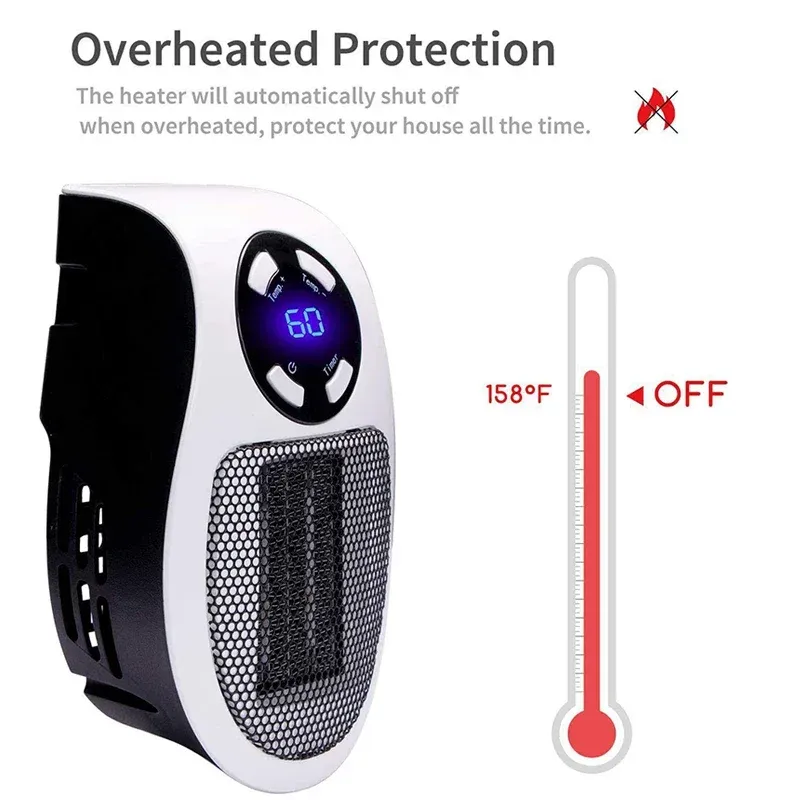 Portable Mini Space Heater with Remote 4