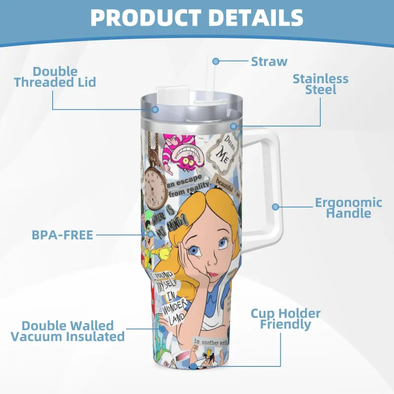 Disney Alice in Wonderland Tumbler 40oz 5