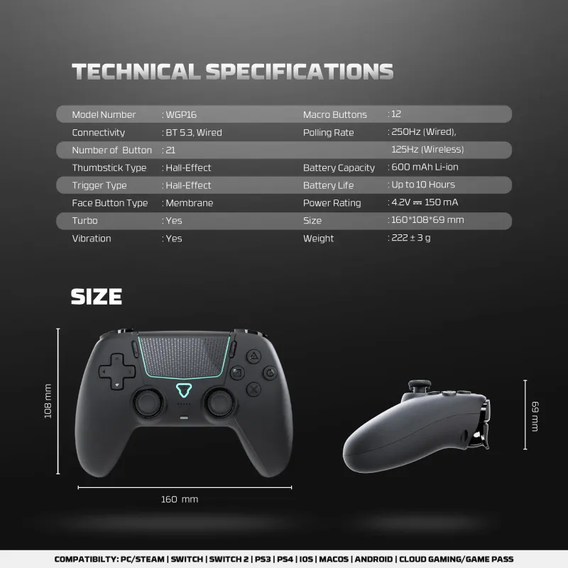 FANTECH NOVA II WGP16 Wireless Gamepad 6